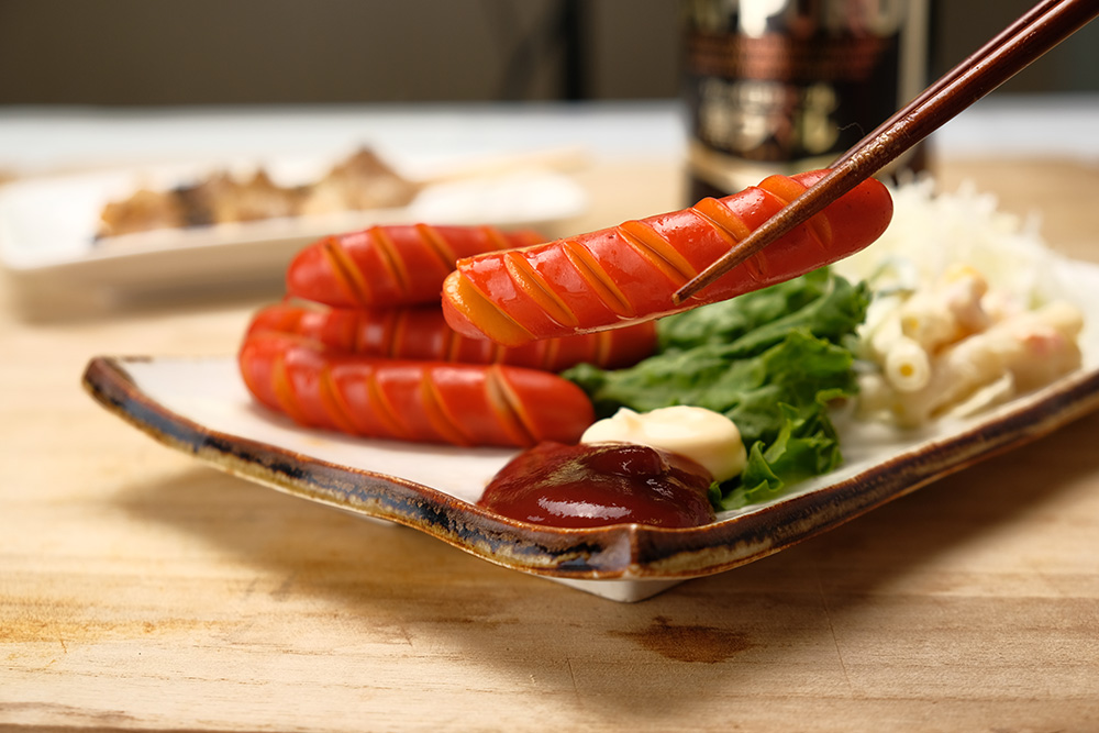 北海道の懐かしい昭和の赤ウインナーは 魚肉 です 北海道へ行こう